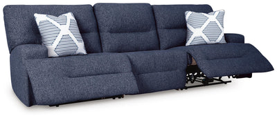 Acklen Place 3-Piece Power Reclining Sectional Sofa in Navy