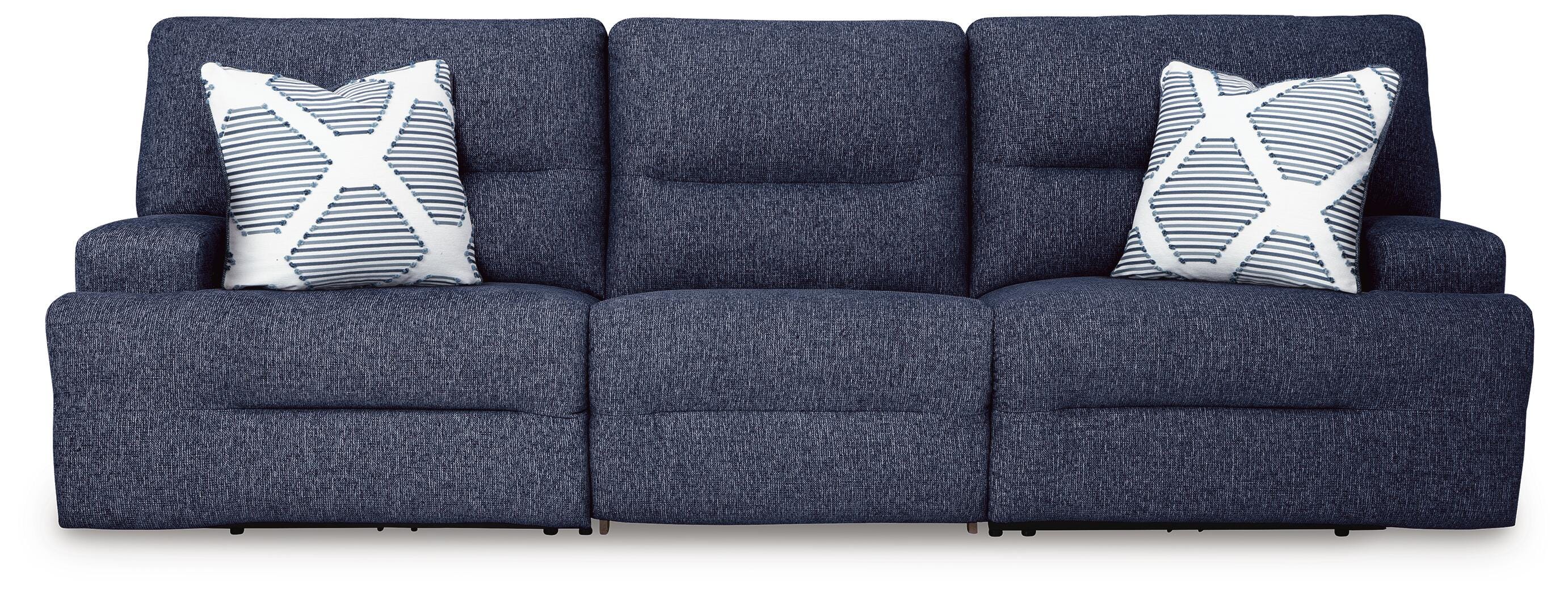 Acklen Place 3-Piece Power Reclining Sectional Sofa in Navy
