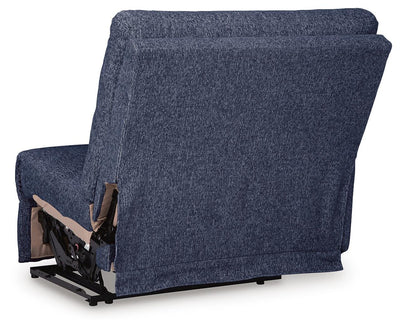 Acklen Place 2-Piece Sectional and Oversized Recliner in Navy