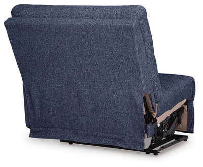 Acklen Place 2-Piece Sectional and Oversized Recliner in Navy