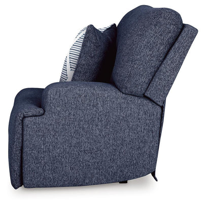 Acklen Place 2-Piece Sectional and Oversized Recliner in Navy