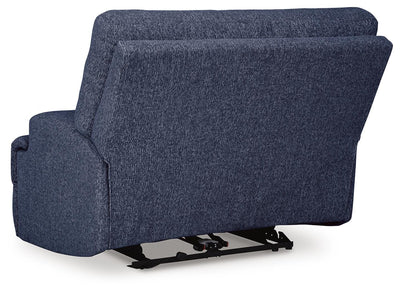 Acklen Place 2-Piece Sectional and Oversized Recliner in Navy