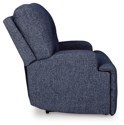 Acklen Place 2-Piece Sectional and Oversized Recliner in Navy