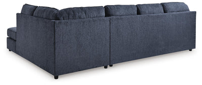 Albar Place 2-Piece LAF Sectional in Cobalt Chenille