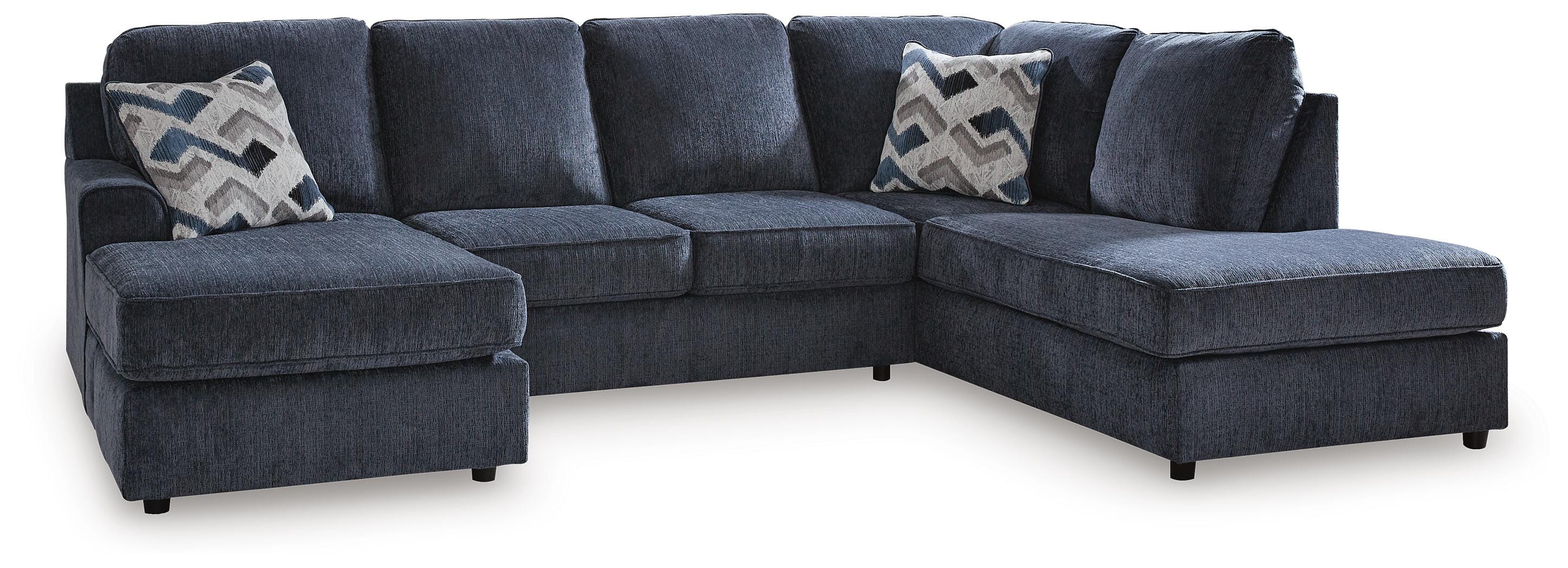 Albar Place 2-Piece LAF Sectional in Cobalt Chenille