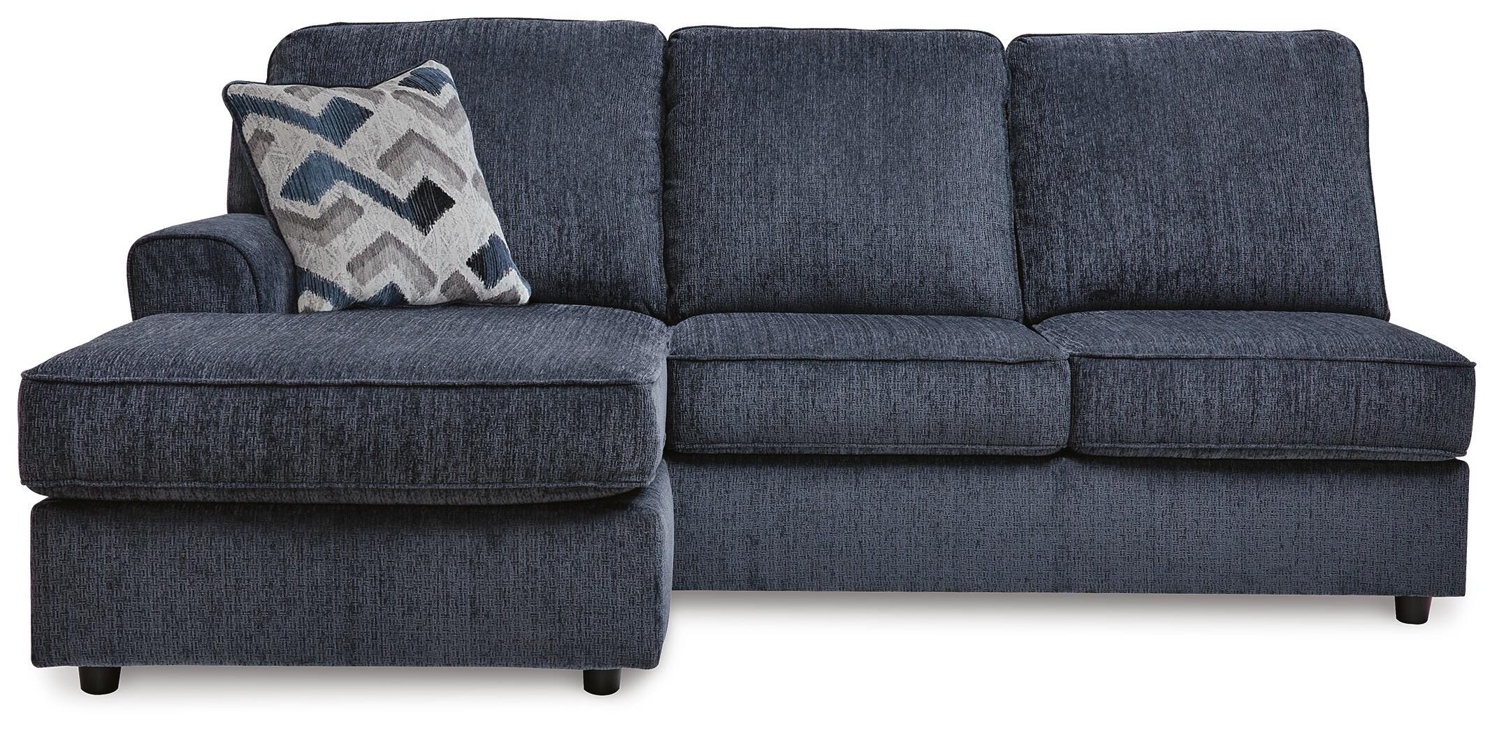 Albar Place 2-Piece LAF Sectional in Cobalt Chenille