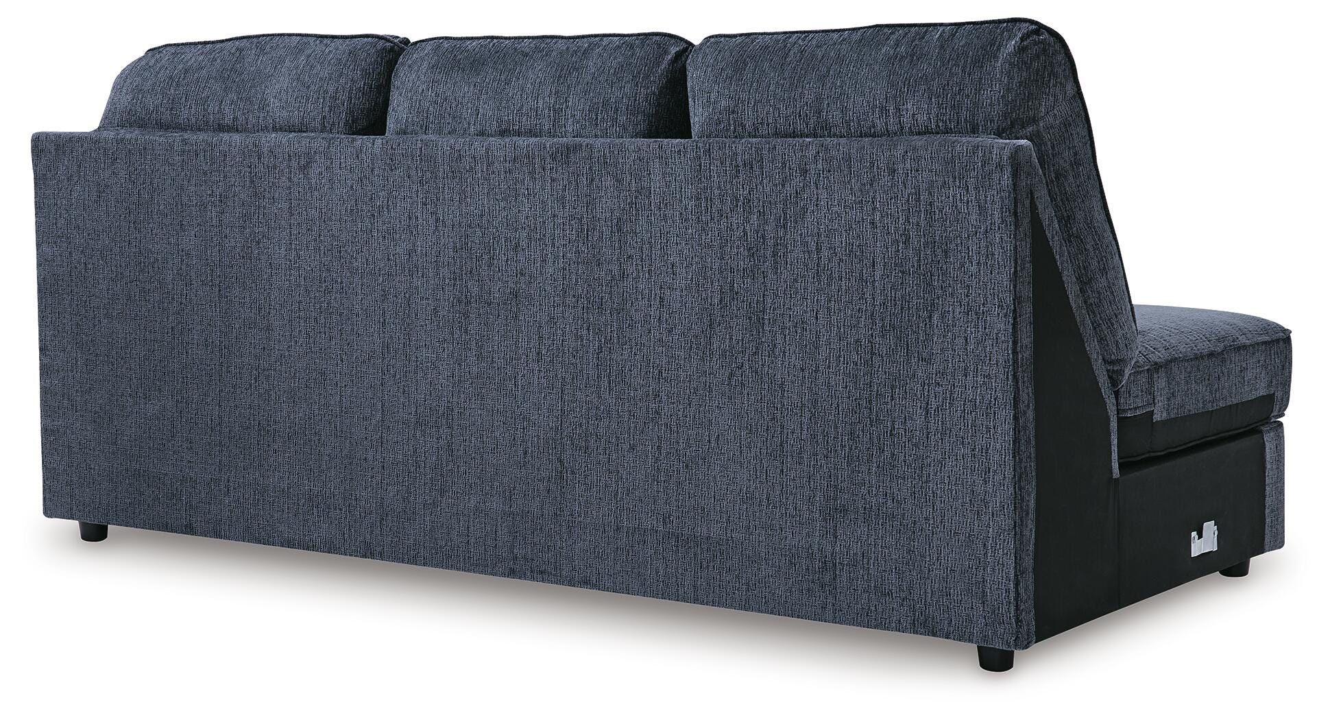Albar Place 2-Piece RAF Sectional in Cobalt Chenille