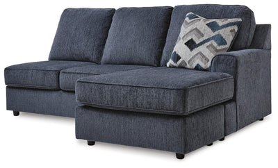 Albar Place 2-Piece RAF Sectional in Cobalt Chenille