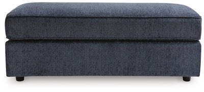 Albar Place 2-Piece Sectional and Ottoman in Cobalt