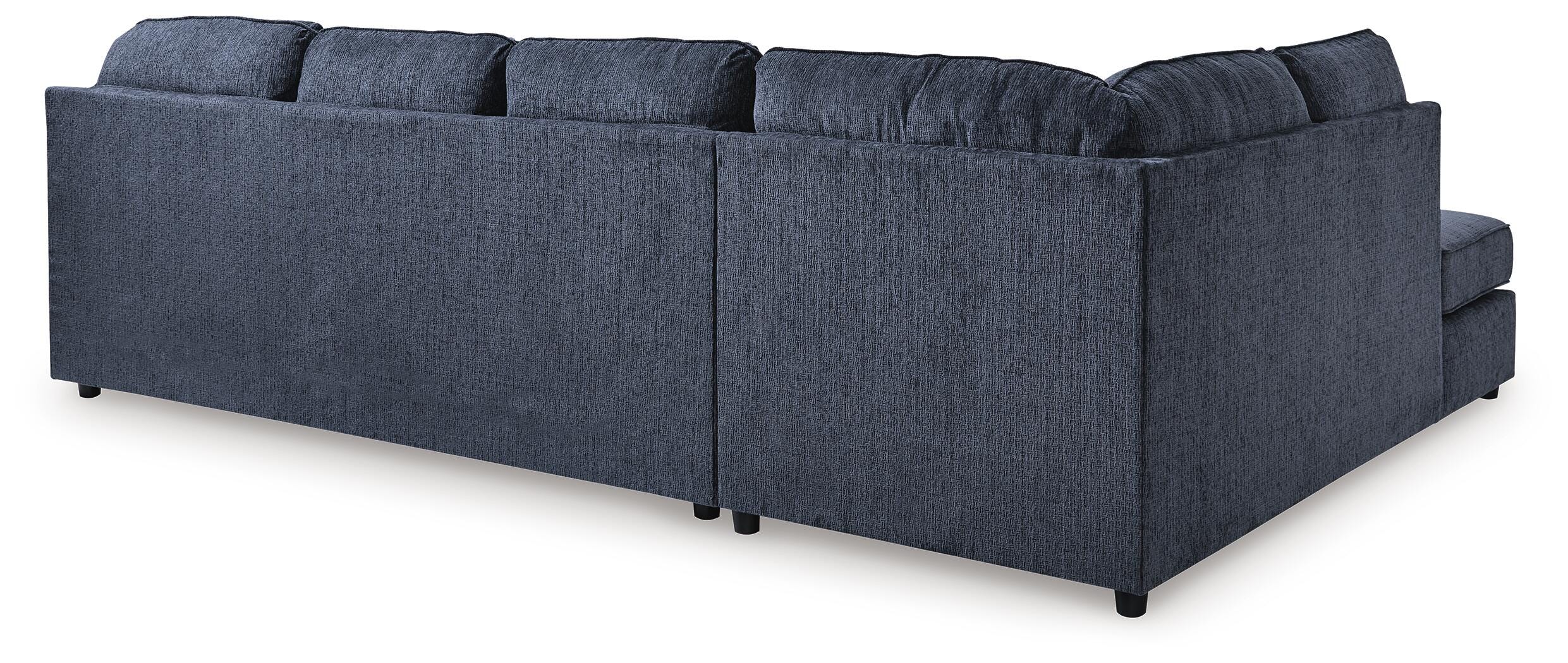 Albar Place 2-Piece RAF Sectional in Cobalt Chenille