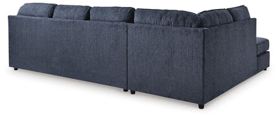 Albar Place 2-Piece RAF Sectional in Cobalt Chenille