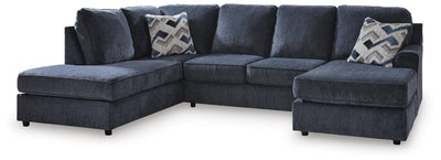 Albar Place 2-Piece RAF Sectional in Cobalt Chenille