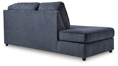 Albar Place 2-Piece RAF Sectional in Cobalt Chenille