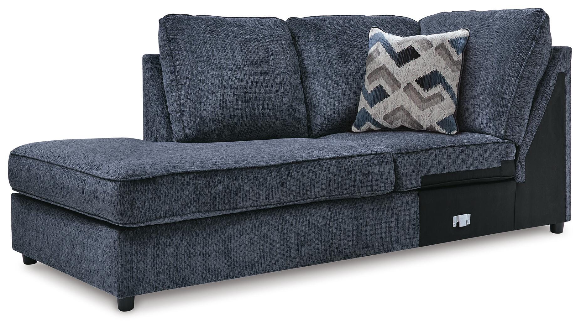 Albar Place 2-Piece RAF Sectional in Cobalt Chenille