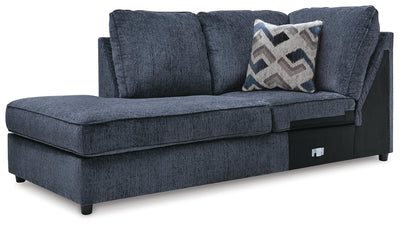 Albar Place 2-Piece RAF Sectional in Cobalt Chenille
