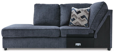 Albar Place 2-Piece RAF Sectional in Cobalt Chenille