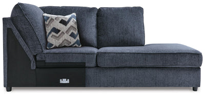 Albar Place 2-Piece LAF Sectional in Cobalt Chenille