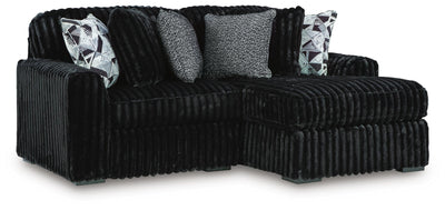 Midnight-Madness 2-Piece RAF Chaise Sectional in Onyx