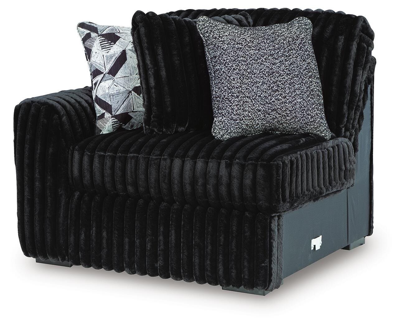 Midnight-Madness 2-Piece RAF Chaise Sectional in Onyx