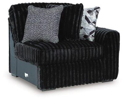 Midnight-Madness 5-Piece Sectional in Onyx