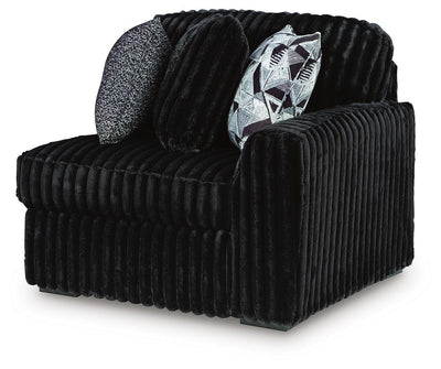 Midnight-Madness 5-Piece Sectional in Onyx