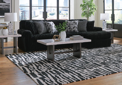Midnight-Madness 3-Piece RAF Sectional in Onyx