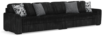 Midnight-Madness 2-Piece Sectional in Onyx Velvet