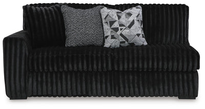 Midnight-Madness 4-Piece RAF Chaise Sectional in Onyx Velvet