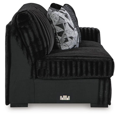 Midnight-Madness 4-Piece Sectional in Onyx