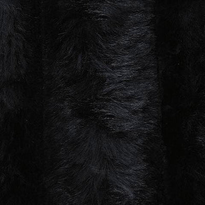 Midnight-Madness Onyx Corduroy Oversized Accent Ottoman
