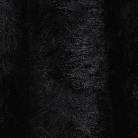 Midnight-Madness Onyx Corduroy Oversized Accent Ottoman