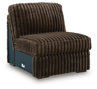 Midnight-Madness 5-Piece RAF Chaise Sectional in Chocolate