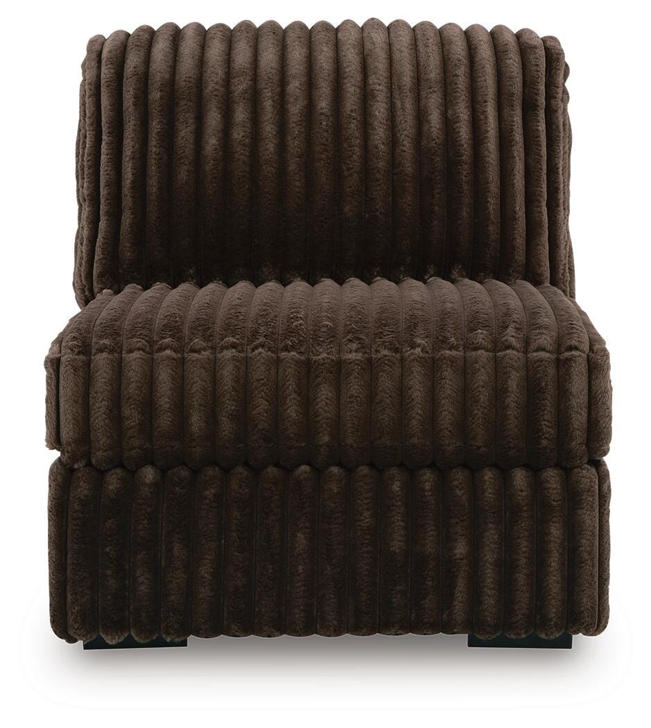 Midnight-Madness 3-Piece LAF Chaise Sectional in Chocolate