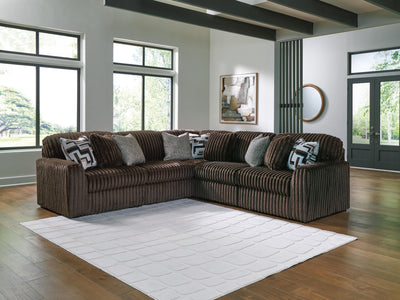 Midnight-Madness 5-Piece Sectional in Chocolate
