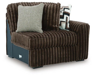 Midnight-Madness 5-Piece Sectional in Chocolate