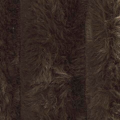 Midnight-Madness Oversized Accent Ottoman in Chocolate Velvet