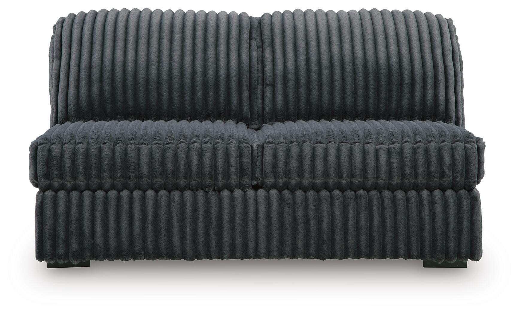 Midnight-Madness 4-Piece RAF Chaise Sectional in Gunmetal