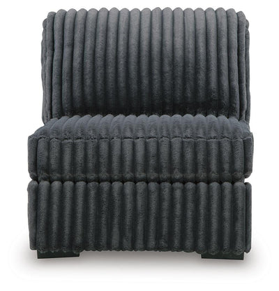 Midnight-Madness 4-Piece Sectional Sofa in Gunmetal