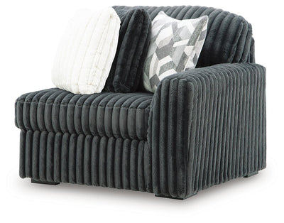 Midnight-Madness 4-Piece Sectional Sofa in Gunmetal