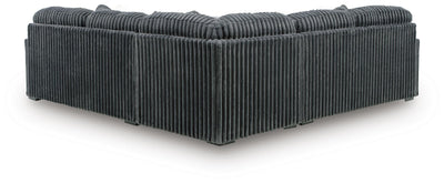 Midnight-Madness 3-Piece Sectional in Gunmetal
