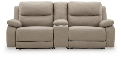 Narwhal Place 3-Piece Power Reclining Sectional in Pebble Faux Leather