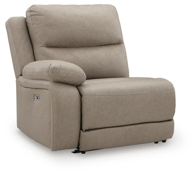Narwhal Place 3-Piece Power Reclining Sectional in Pebble Faux Leather