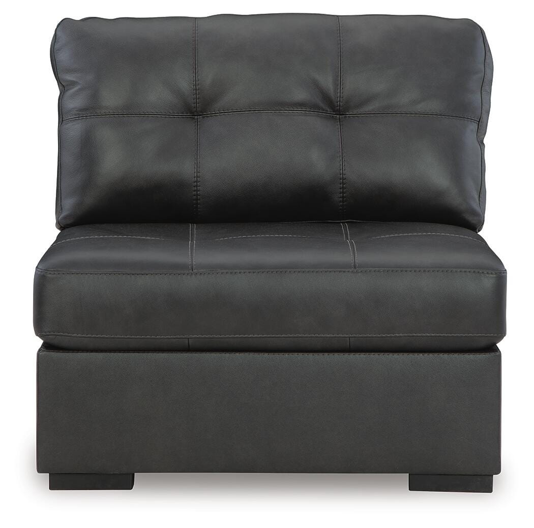 Brindley Pier 5-Piece Sectional in Fog Leather
