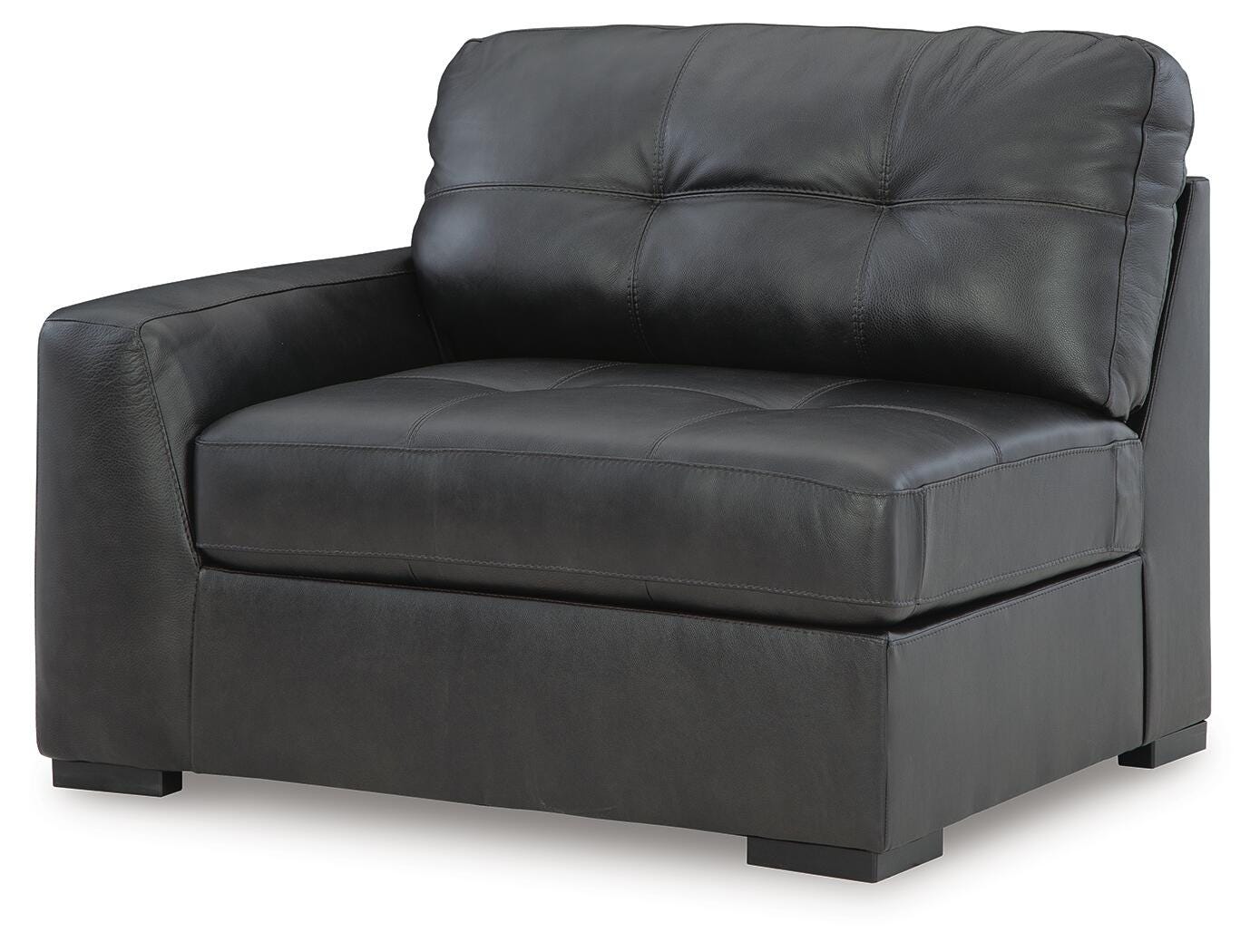 Brindley Pier 2-Piece Sectional Loveseat in Fog Leather