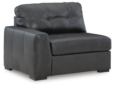 Brindley Pier 6-Piece Sectional in Fog Leather