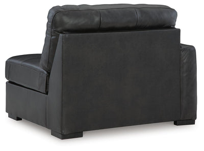 Brindley Pier 5-Piece Sectional in Fog Leather