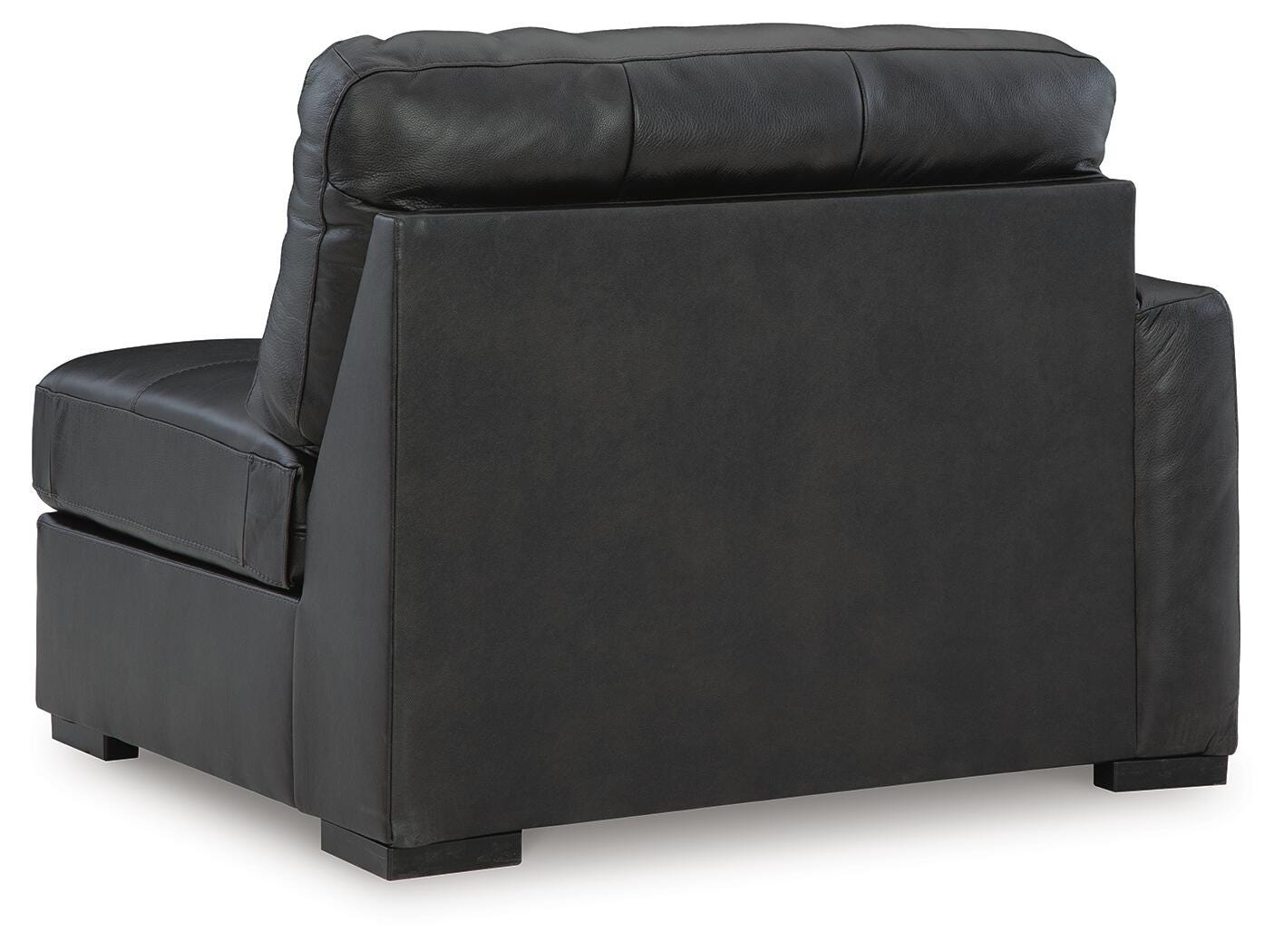 Brindley Pier 3-Piece Sectional Sofa in Fog Leather