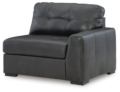 Brindley Pier 5-Piece Sectional in Fog Leather