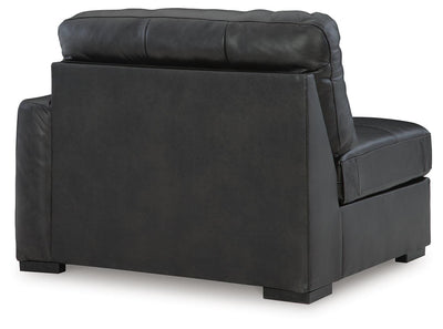 Brindley Pier 5-Piece Sectional in Fog Leather