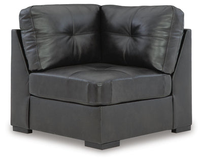 Brindley Pier 5-Piece Sectional in Fog Leather